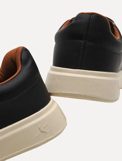 Tênis Reserva Masculino Couro Winner Gold Logo Preto