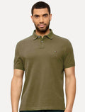 Polo Tommy Hilfiger Masculina Regular Piquet 1985 Verde Folha