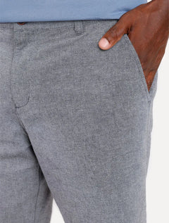 Bermuda Aramis Masculina Chino Cotton Cinza Escuro Mescla