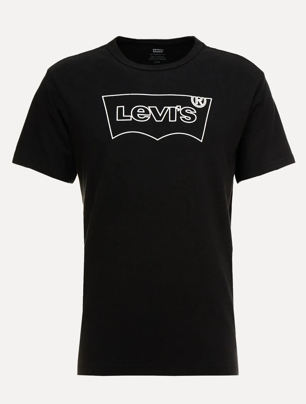 Camiseta Levis Masculina Relaxed Center Logo Stripe Preta