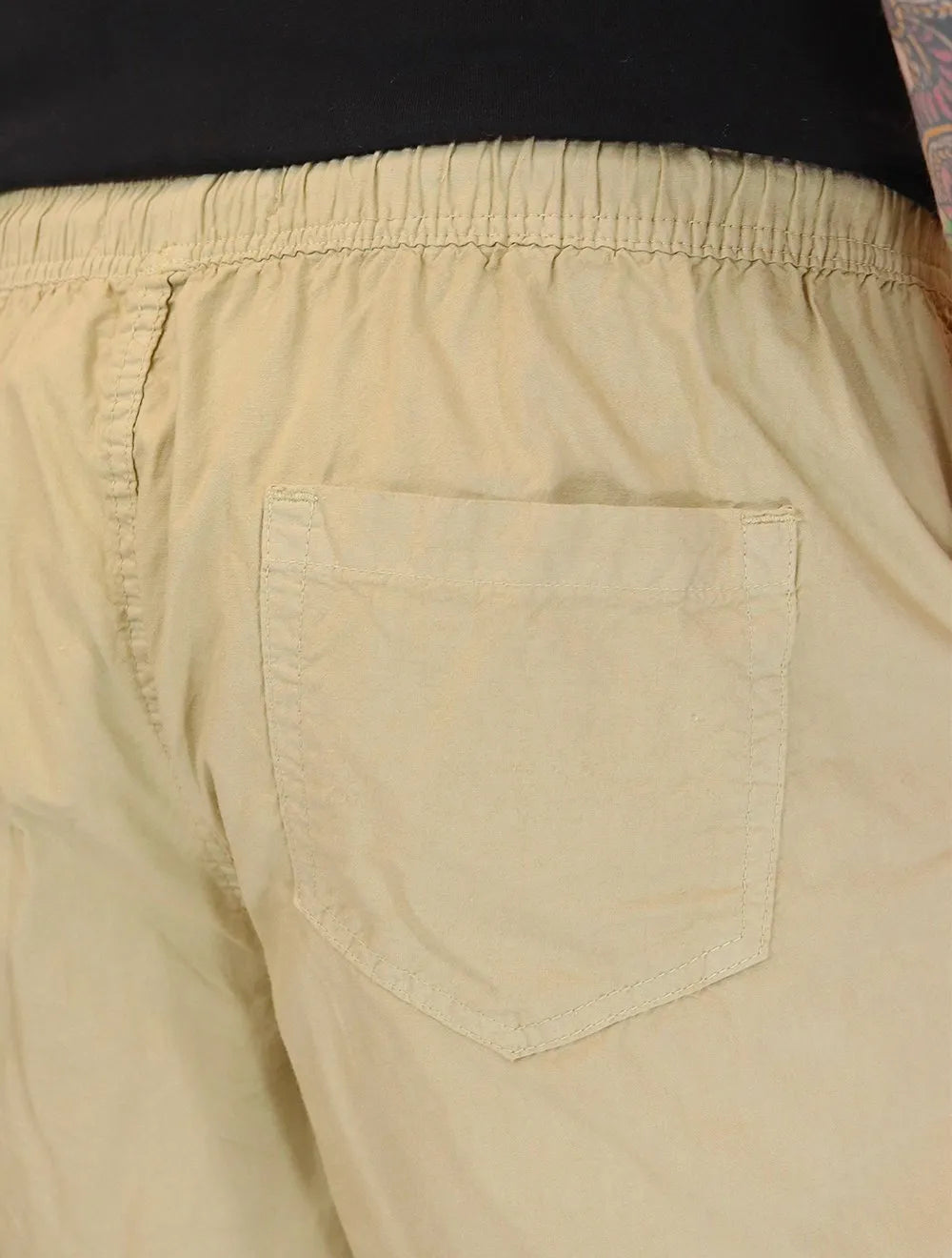 Short Calvin Klein Jeans Sarja Masculino Color Elastic Cáqui Claro