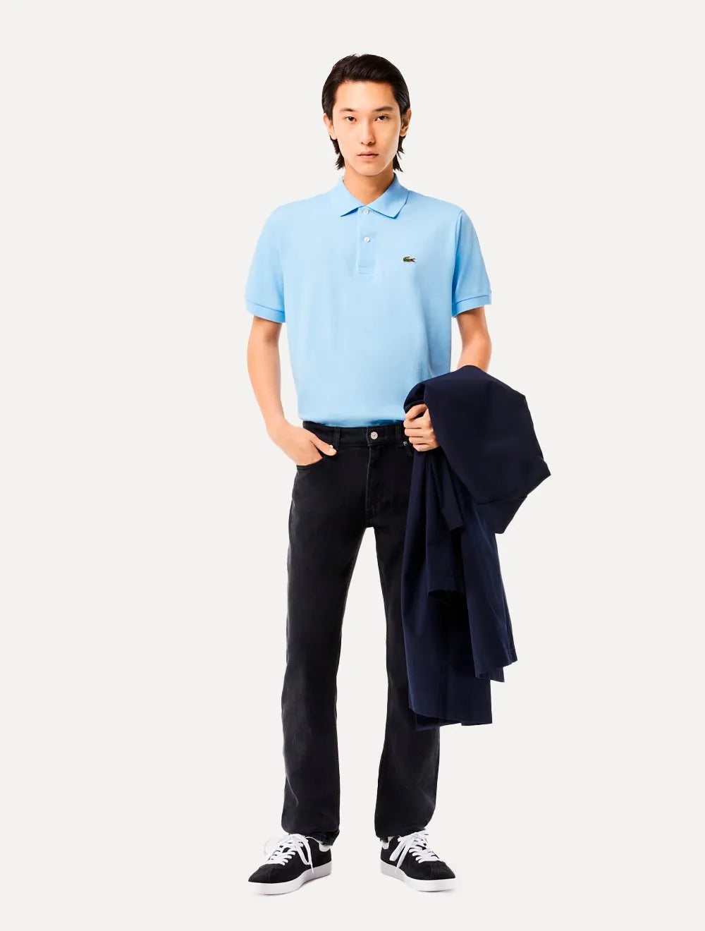 Polo Lacoste Masculina L.12.12 Azul