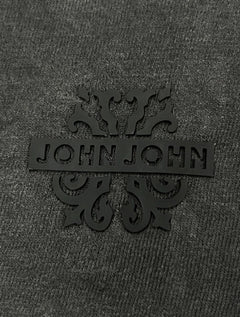 Camiseta John John Rubber Key Flame Dark Transfer Cinza Escuro