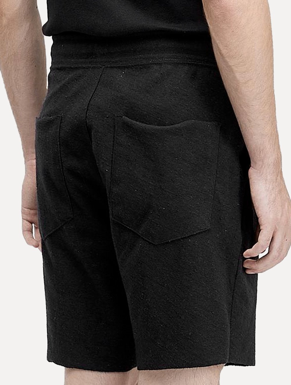 Bermuda Osklen Masculina Moletom Rustic E-Basics Preta