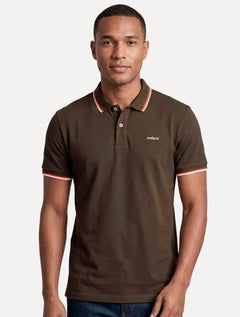 Polo Colcci Masculina Piquet Brown Logo Marrom