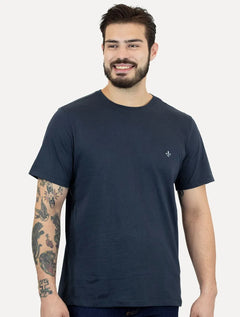 Camiseta Dudalina Masculina Basic Essential Blue Icon Azul Marinho