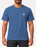 Camiseta Osklen Masculina Regular Vintage Tridente Azul