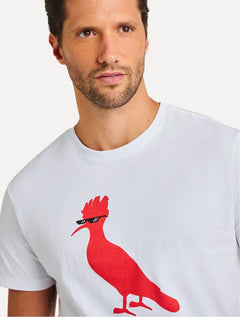Camiseta Reserva Masculina Regular Pica-pau Meme Branca