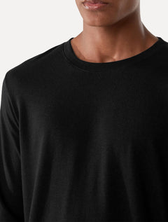 Blusa Osklen Masculina Manga Longa Regular Rustic E-Basics Preta