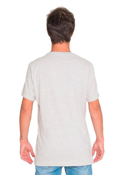 Camiseta Aeropostale Masculina Embroidered NYC Cinza Mescla