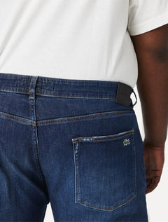 Calça Lacoste Masculina Jeans Classic Slim Fit Azul