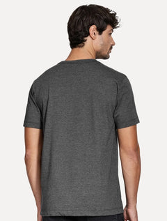 Camiseta Aramis Masculina Basic Lisa Mono Icon Preto Mescla