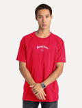Camiseta Tommy Jeans Masculina Regular Grunge Arch Vermelha