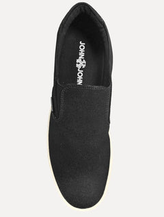Tênis John John Masculino Slip On Miami Canvas Off Preto
