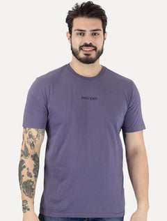 Camiseta John John Masculina Regular Clean Roxa