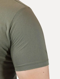 Camiseta Guess Masculina Los Angeles Rubber Scratched Verde