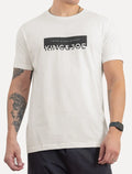 Camiseta King & Joe Masculina Logomania Negativo Off-White