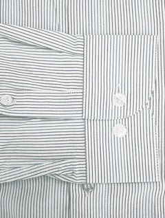 Camisa Ellus Masculina Regular Tricoline Lodge Classic Listrada Branca