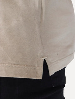 Polo Aramis Masculina Piquet Ziper All Straw Palha