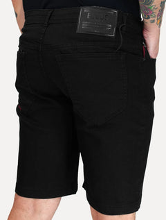 Bermuda Ellus Jeans Masculina First Black Long Preta
