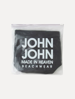 Sunga John John Masculina Zayn Black Logo Lateral Preta