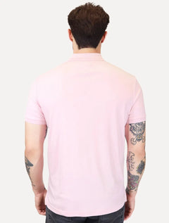 Polo Tommy Hilfiger Masculina Malha Liquid Cotton Seasonal Rosa Fosco