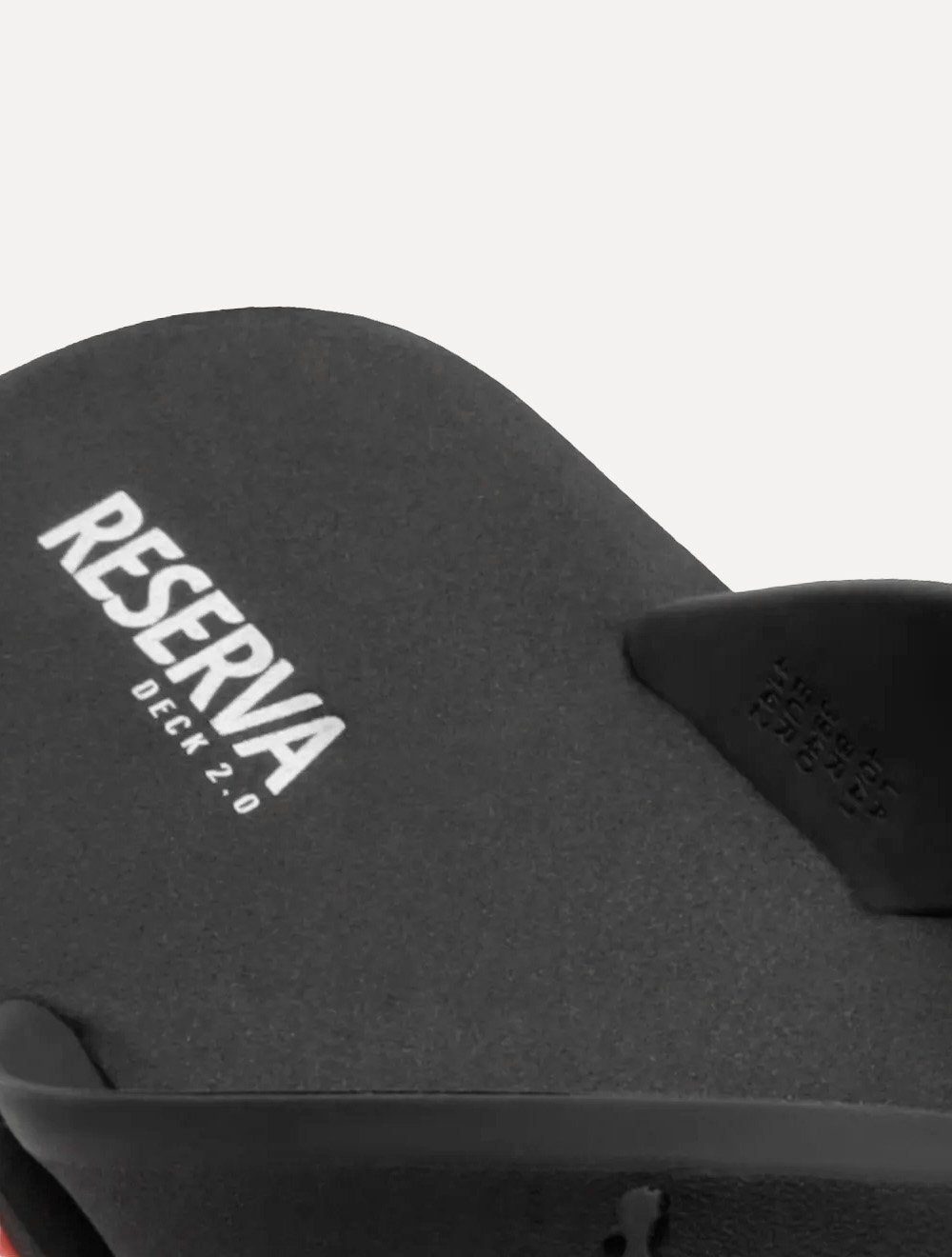Chinelo Reserva Masculino RSV Deck Rubber Vernelho/ Preto