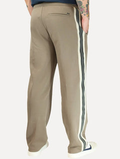 Calça Moletom Empório Armani Masculina Lã Barra Fechada Caqui Escuro
