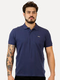 Polo Colcci Masculina Piquet Light Logo Azul Marinho
