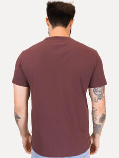 Camiseta Tommy Hilfiger Masculina Core Logo Tee Bordô