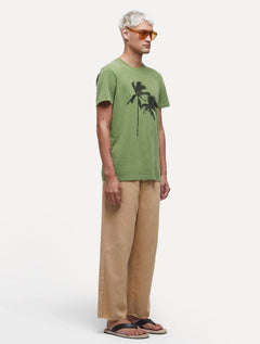 Camiseta Osklen Masculina Slim Stone Coconut Tree Verde