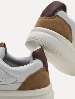 Tênis Reserva Masculino Couro Troy Palha Branco