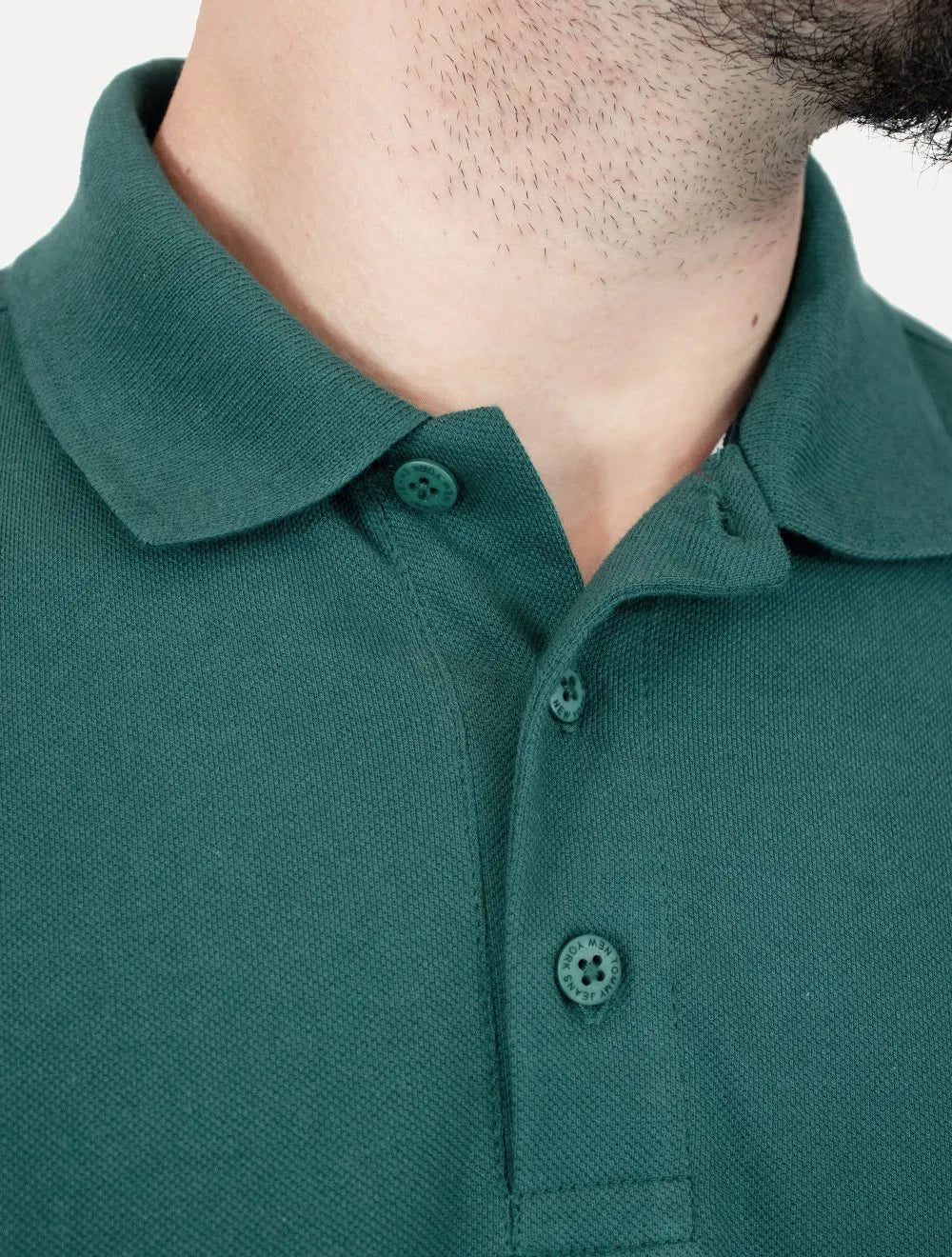 Polo Tommy Jeans Masculina Piquet Regular Placket Verde Escuro