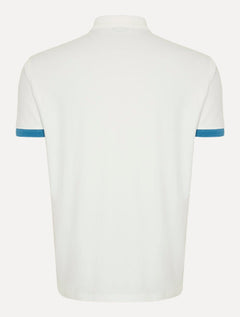 Polo Dudalina Masculina Flex Gola Jacquard Off White