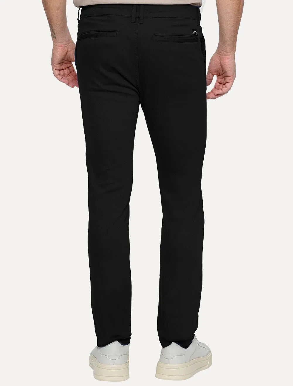 Calça King & Joe Sarja Masculina Slim Preta
