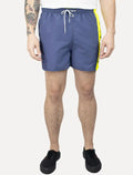 Short Calvin Klein Swimwear D'Água Yellow Vertical Azul Escuro