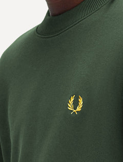Moletom Fred Perry Masculino Crewneck Laurel Verde