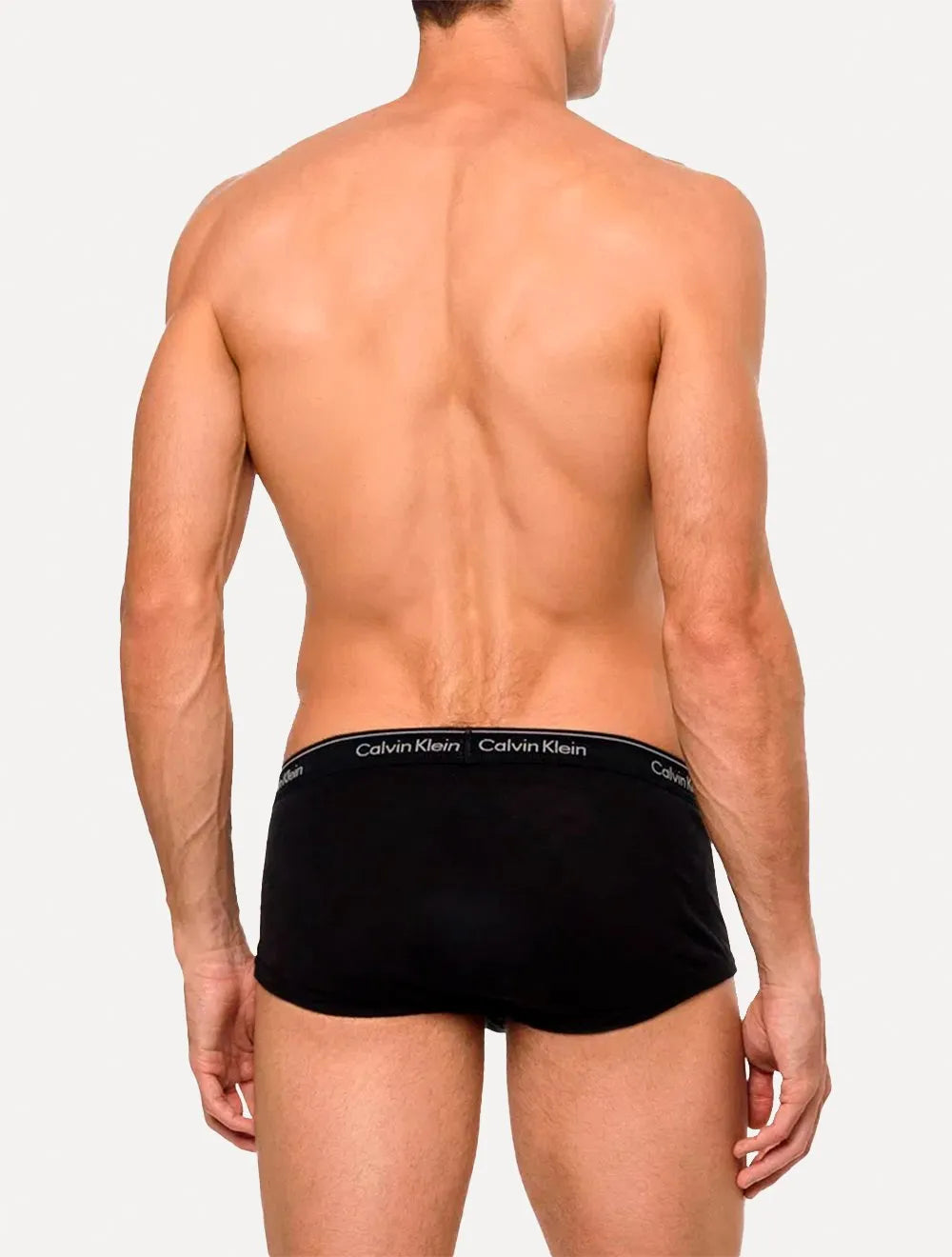 Cueca Calvin Klein Brief Cotton Stretch Classic All Black Pretas Pack 3UN