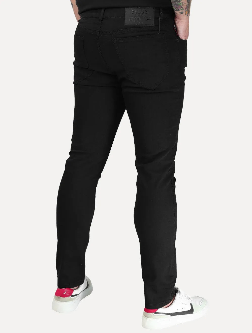 Calça Ellus Jeans Masculina Firt Black Skinny 5 Pockets Preta