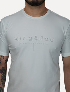 Camiseta King & Joe Masculina Premium Cotton Flex Estampada Off White