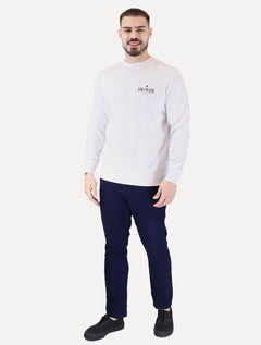Moletom Tommy Hilfiger Masculino Stacked Sweatshirt Branco