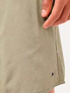 Short Aramis Masculino D'Água Elastico Logo Cáqui Médio