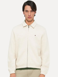 Moletom Tommy Hilfiger Masculino Essential Terry Ivy Zip-Thru Cáqui Claro