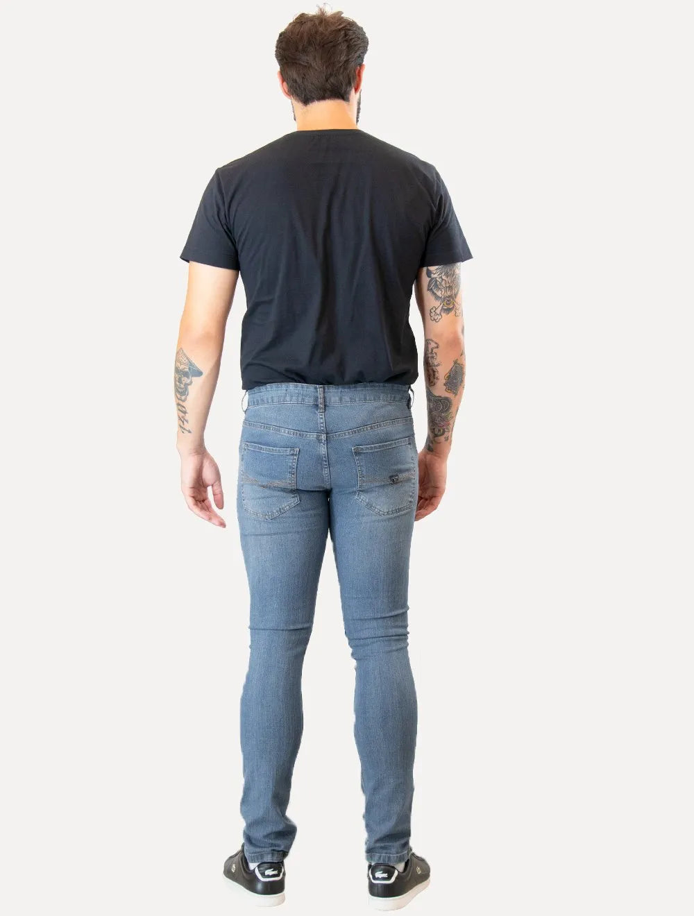 Calça Guess Masculina Jeans Skinny Dirty Azul Médio