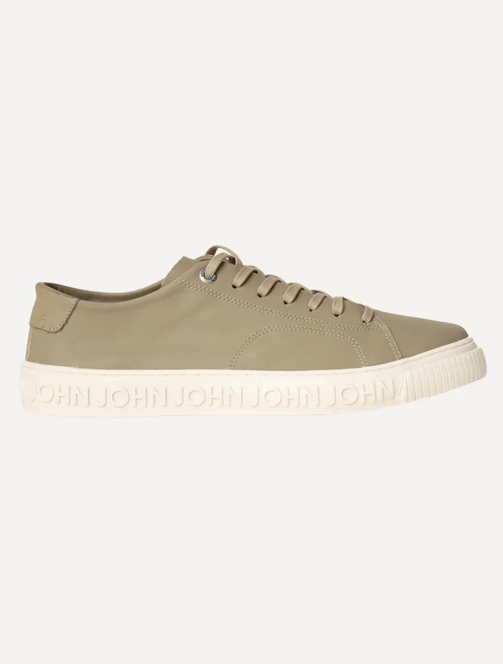 Tênis John John Masculino Couro New Heaven Cáqui