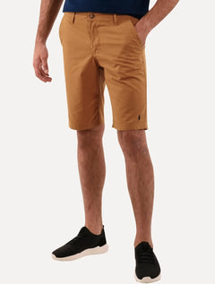 Bermuda Ralph Lauren Masculina Sarja Stretch Marrom Claro