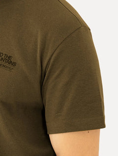 Camiseta Osklen Masculina Regular Big  Shirt Carimbo Marrom