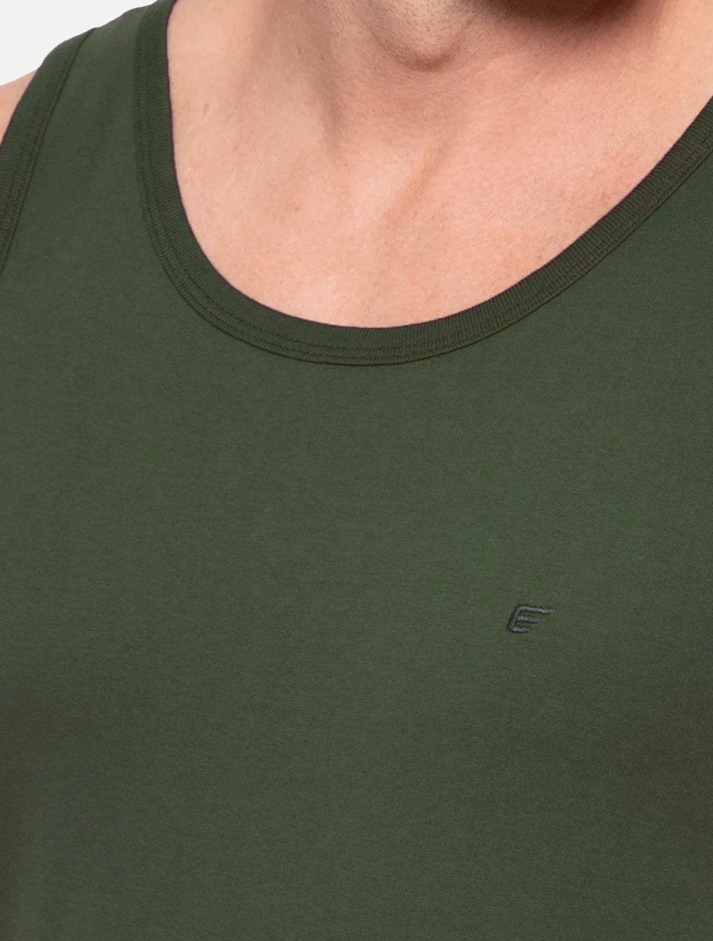 Regata Ellus Masculina Cotton Fine Easa Verde Floresta