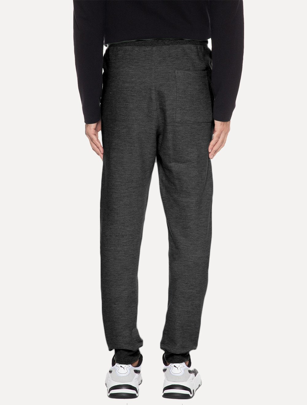 Calça Calvin Klein Jeans Masculina Moletom Side New Logo Grafite Mescla