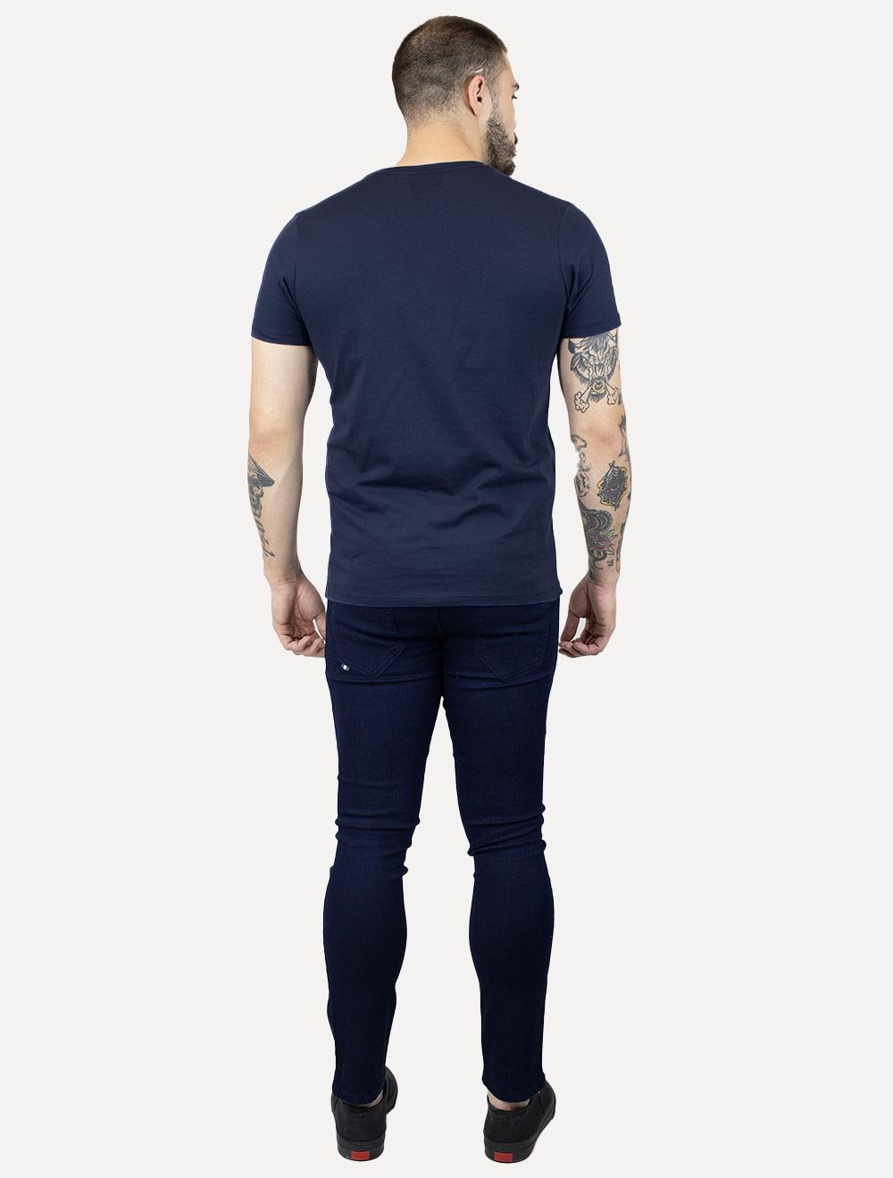 Camiseta Colcci Masculina Back To Basics Light Logo Azul Marinho
